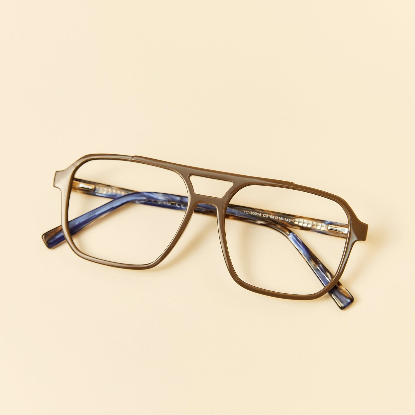brown square aviator