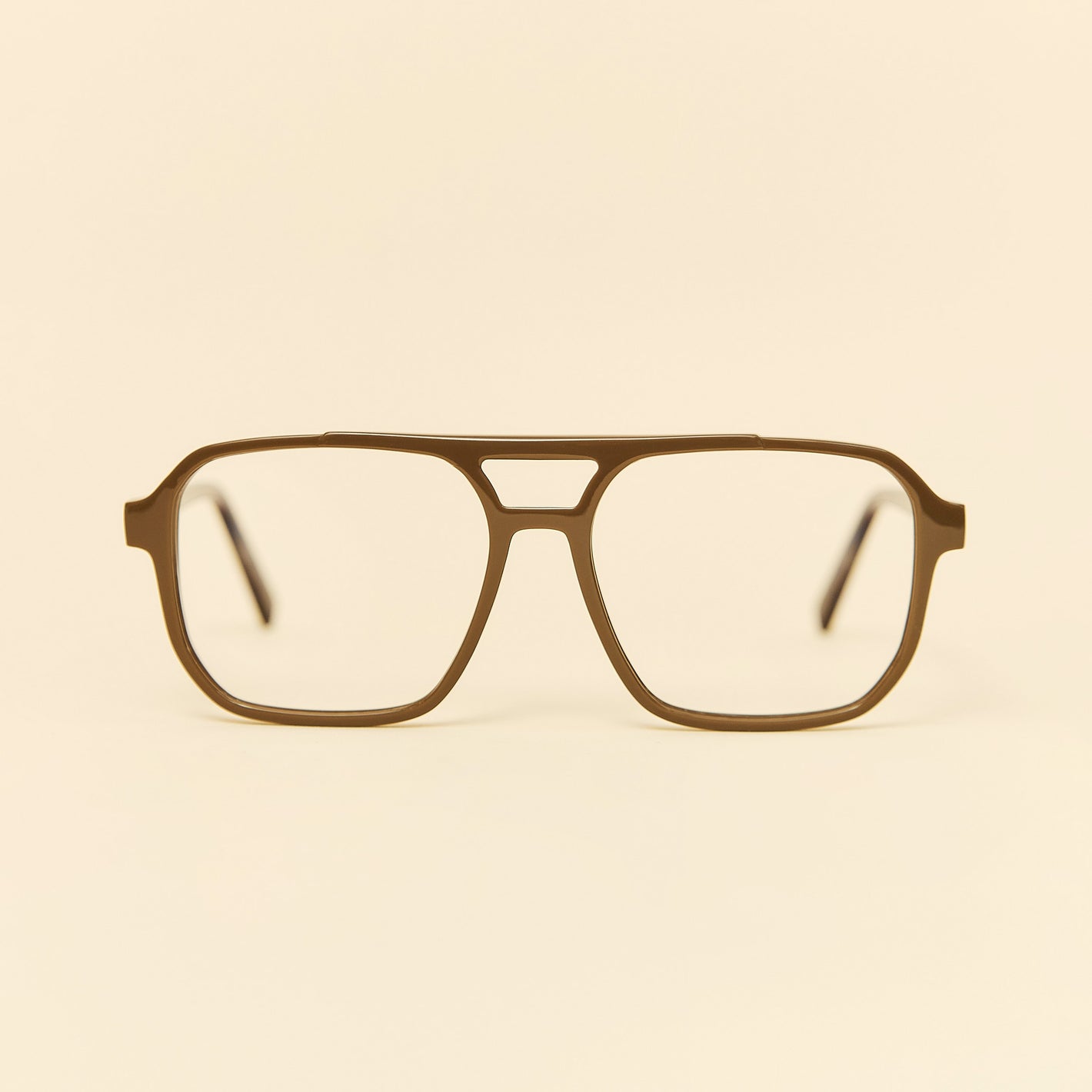 brown square aviator