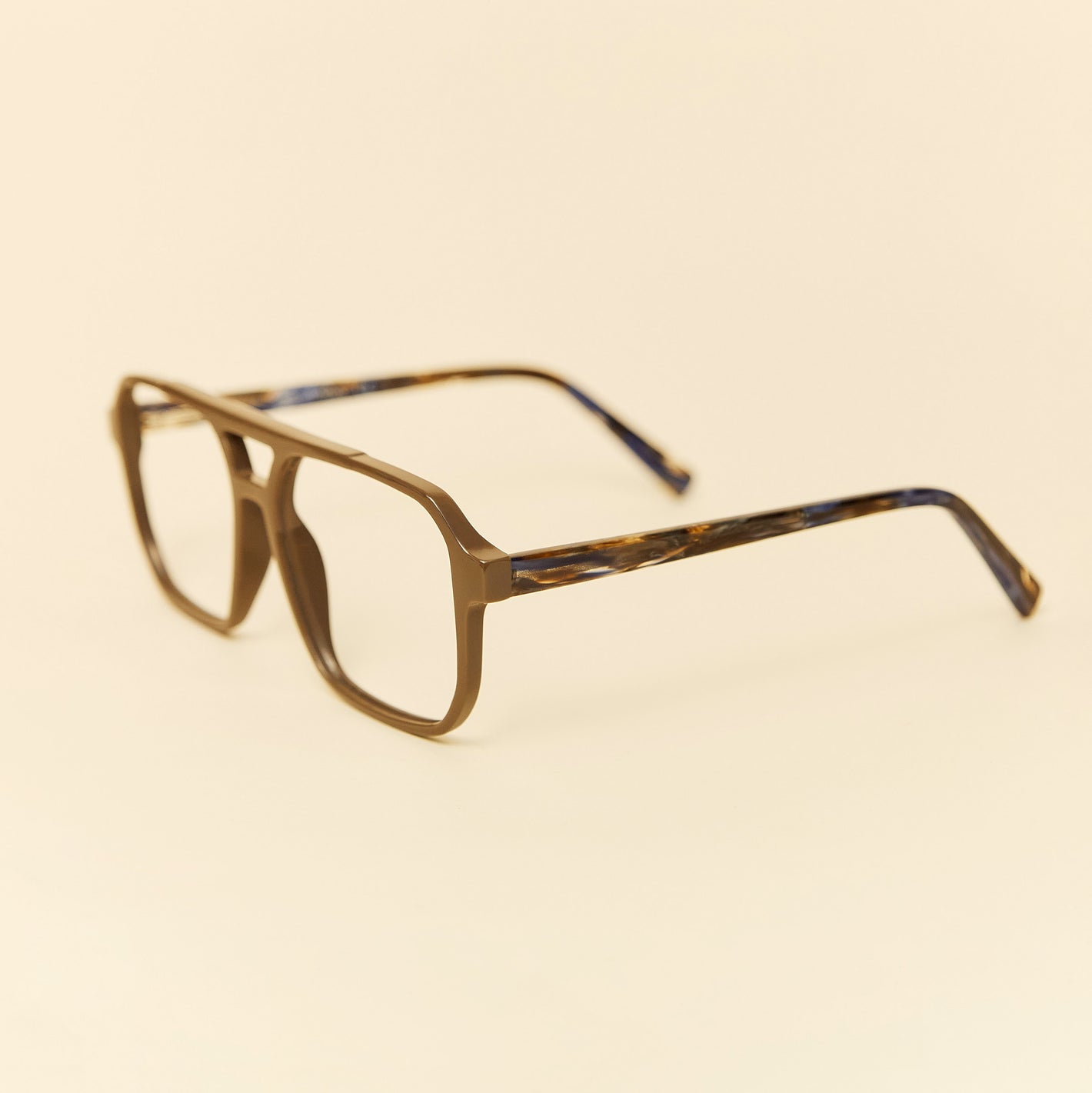 brown square aviator